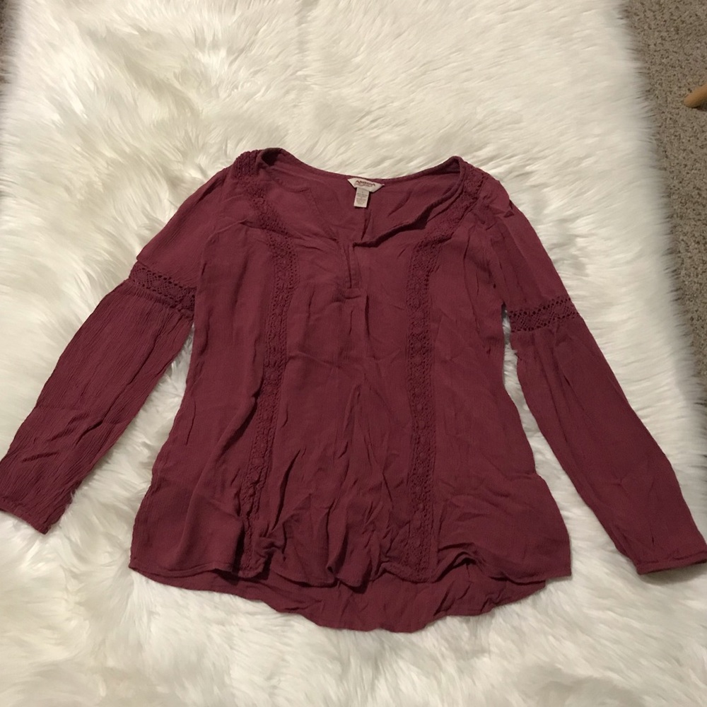 Maroon Blouse
